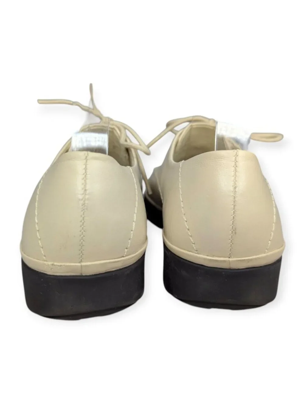 Easy Spirit ES Free N Easy Ivory Leather Lace-Up Womens Shoe Size 6B